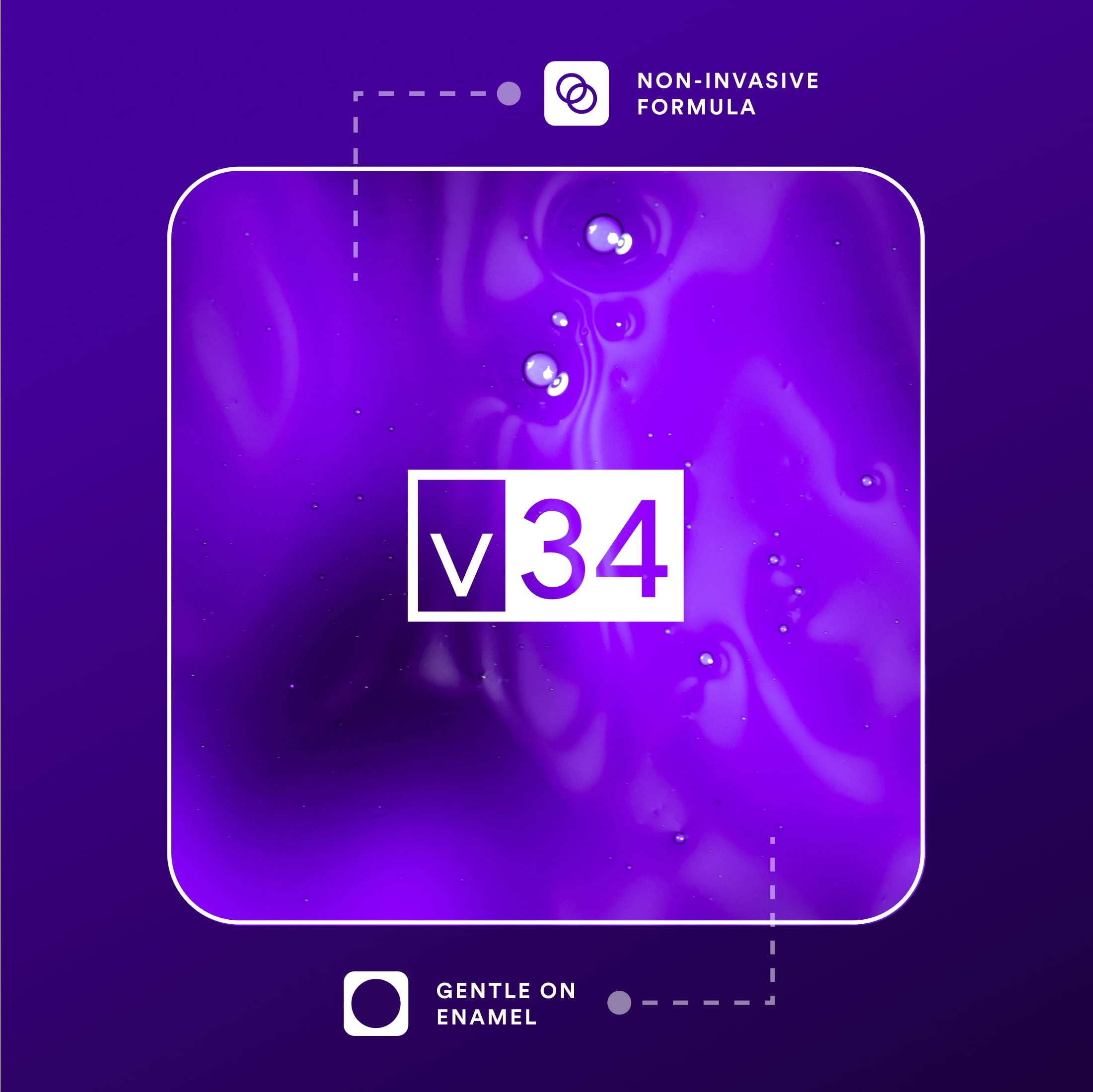Hismile V34 Colour Corrector, Purple Toothpaste, Colour Correcting Serum, Purple Serum