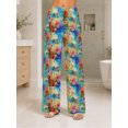 thumbnail image 6 of Women's Pajama Pants with Pockets, Watercolor Dragonfly Soft Breathable Lounge Pants, 6 of 8