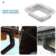 thumbnail image 3 of Shisuyan Gutter Systems Gutter Outlet Part Silver 1Pack 3.8X3.1X0.9In, 3 of 8