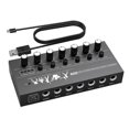 thumbnail image 4 of HILABEE Audio Mixer Portable Small DC5V Line Mixer for Microphone Keyboard Amplifier 6 Channel, 4 of 9