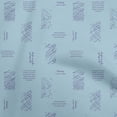 thumbnail image 1 of oneOone Cotton Cambric Sky Blue Fabric Abstracts Sewing Fabric By The Yard Printed Diy Clothing Sewing Supplies 42 Inch Wide, 1 of 1