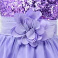 thumbnail image 5 of Kids Girls Flower Lace Wedding Bridesmaid Party Grown Princess Dress, 3-10Y, 5 of 10