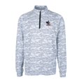 thumbnail image 2 of Men's Cutter & Buck Charcoal Delaware Fightin' Blue Hens Vault Traverse Camo Print Stretch Quarter-Zip Pullover Top, 2 of 3