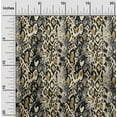 thumbnail image 1 of oneOone Cotton Silk China Ivory Fabric Leopard & Snake Animal Skin Quilting Supplies Print Sewing Fabric By The Yard 42 Inch Wide, 1 of 4