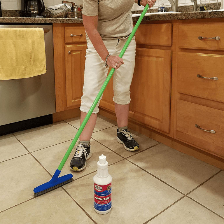 Tile and Grout Cleaner Heavy-Duty 32oz Bottle and Brush