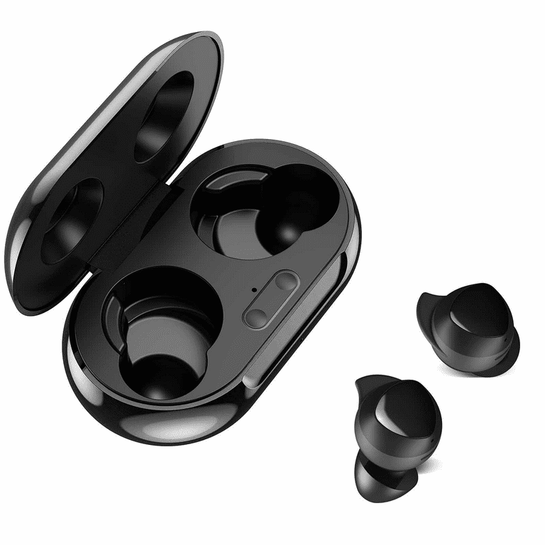 UrbanX Street Buds Plus True Bluetooth Wireless Earbuds For alcatel Idol 4s  With Active Noise Cancelling (Charging Case Included) Black
