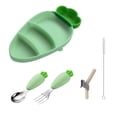 thumbnail image 1 of XWSHYW Cajas Bento Zanahoria, Ventosa para Niños, Bandeja de Silicona, Cuenco para Comida para Bebé, Juego de Herramientas para Comida para Bebé, 1 of 2