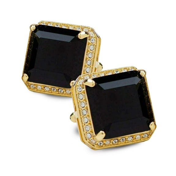 Vittorio Vico Large Big Square Crystal Colorstone Cufflinks: CL 70XX Series