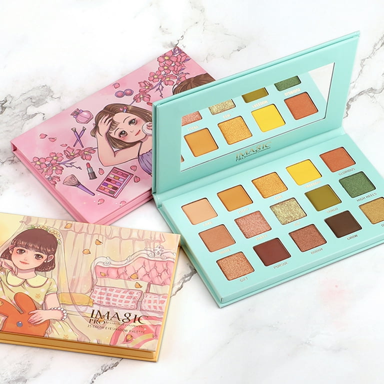 Decor Store IMAGIC 15 Colors Pearly Glitter Eyeshadow Palette