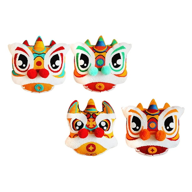 4 fundas de almohada con bordado , funda de almohada Oriental, funda de cojín de año Nuevo chino para decoración de sofá y silla de Festival de Estilo D Soledad 4 fundas de almohada.
