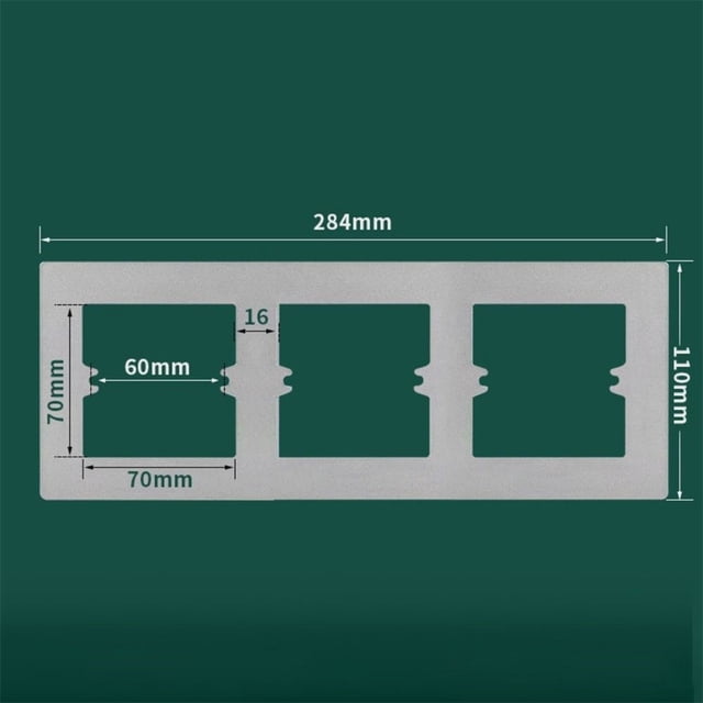 86 Type Switch Socket Wall Panel Decorative Frame Cover Wall Switch Bottom Box White Grey PC Switch Surround Plate