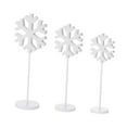 thumbnail image 2 of Almencla 3 Pieces Winter Snowflake Christmas Decoration Snowflake Tabletop Decor Table Signs Rustic Bookshelf Xmas Snowflake Ornaments A, 2 of 8