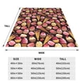 thumbnail image 3 of Honeii Ice Cream Cake Print Fleece Blanket - Throw Blanket for Bed, Sofa, Couch, Camping, and Travel , Microplush Ultra Soft Warm Blanket-60"x50", 3 of 7