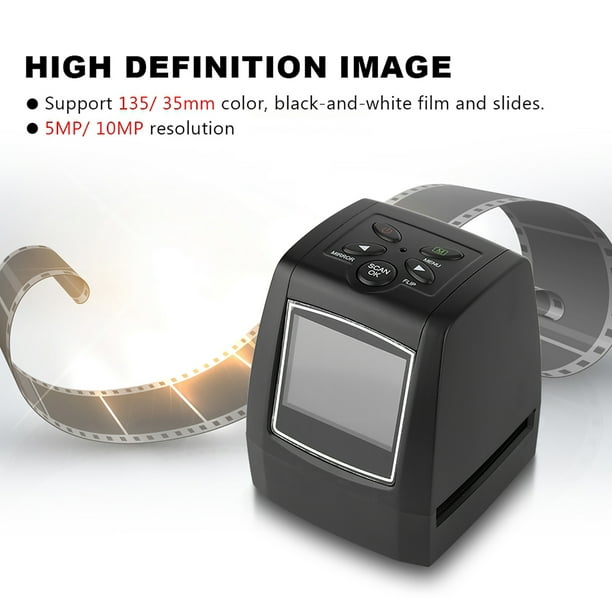 Scanner photo de film numérique 5mp 10mp Film Scanner convertit 35mm 135mm  diapositives