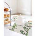 thumbnail image 4 of Green Leaves Kitchen Dish Towels for Drying Dishes Set of 4, Tropical Summer Botanical Watercolor Elegant Rustic Waffle Weave Microfiber Hand Tea Bathroom Towels Quick Dry & Absorbent Towel 12x12, 4 of 7