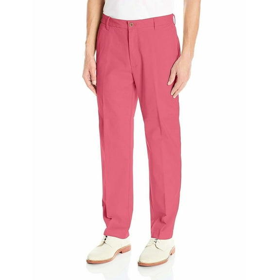 IZOD Men's Stretch Chino With Sportflex Straight Fit Flat Front Pant
