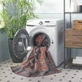thumbnail image 4 of SAFAVIEH Arizona Alisia Medallion Machine Washable Area Rug, Blue/Rust, 5' x 8', 4 of 12