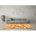 thumbnail image 3 of Ahgly Company Indoor Square Abstract Orange Modern Area Rugs, 6' Square, 3 of 4