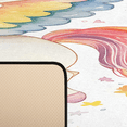 thumbnail image 3 of CURLYOOT Cute Cartoon Unicorn Pattern Colorful Runner Rug 2'x6' Washable Kitchen Runner Rug Indoor Non Slip Laundry Rugs Floor Carpet for Hallway Kitchen Entryway Bedroom Living Room, 3 of 9