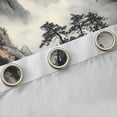 thumbnail image 4 of Homewish Vintage Landscape Painting Blackout Curtains Set of 2 (52x84 Each),Modern Aesthetic Window Curtains,Gray Orange Curtains and Drapes For Men Women,Microfiber Bedroom Decor, 4 of 6