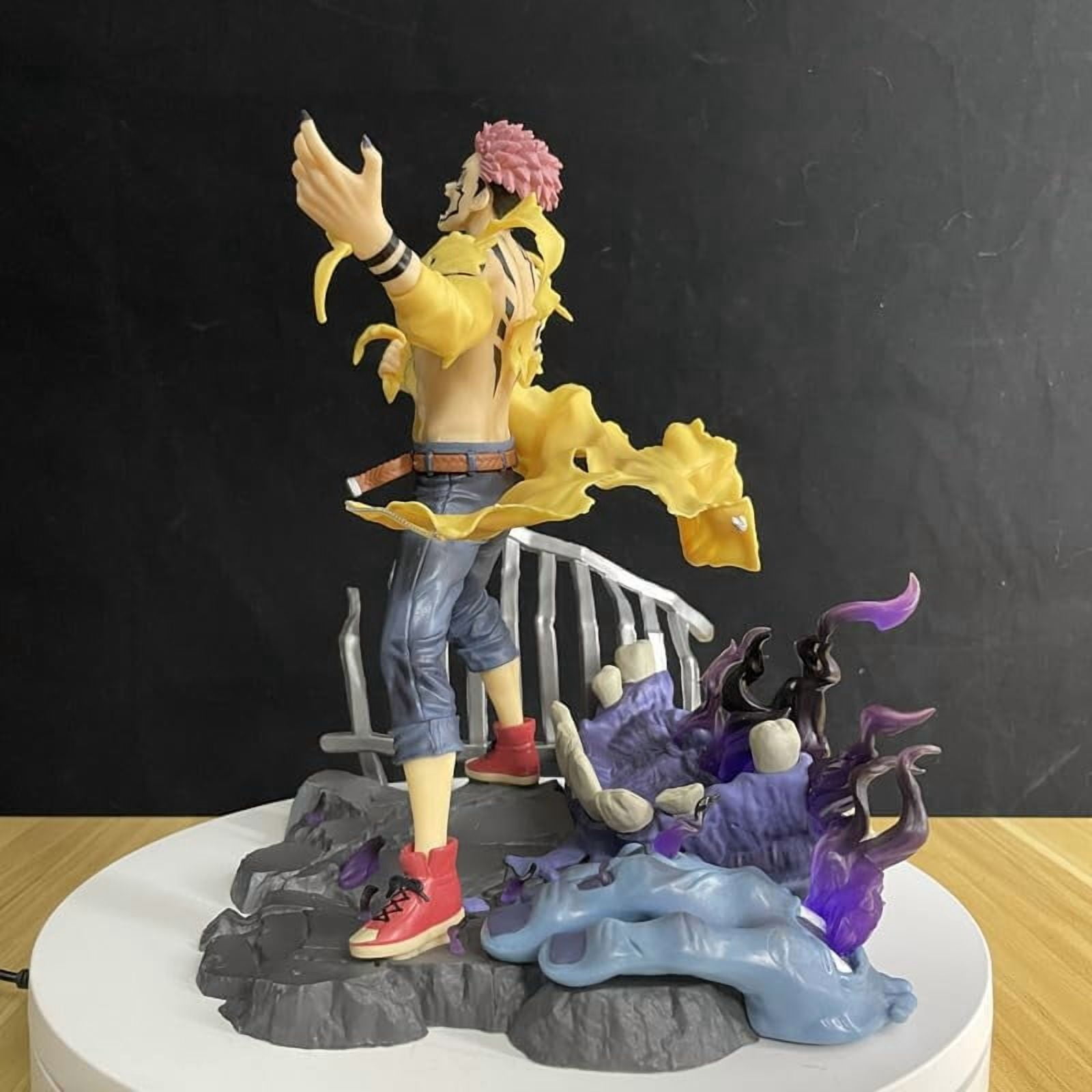 Itadori Yuji Figure Standing Crazy Itadori Yuji Action Figures 27cm/10.6inch Handmade Cosplay PVC Statues Collectible Souvenirs for Anime Fans Gifts