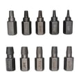 thumbnail image 1 of 10Pieces Damaged Screw Extractor Drill Bit Set Stripped Screw Extractor Kit for Broken Bolt Extractor All-Purpose, 1 of 4