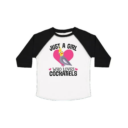 

Inktastic Cockatiel Just A Girl Who Loves Gift Toddler Toddler Girl T-Shirt