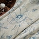 thumbnail image 4 of Cortinas de lino estampado floral JINCHAN 160x160 cm azul 2 paneles, 4 of 9