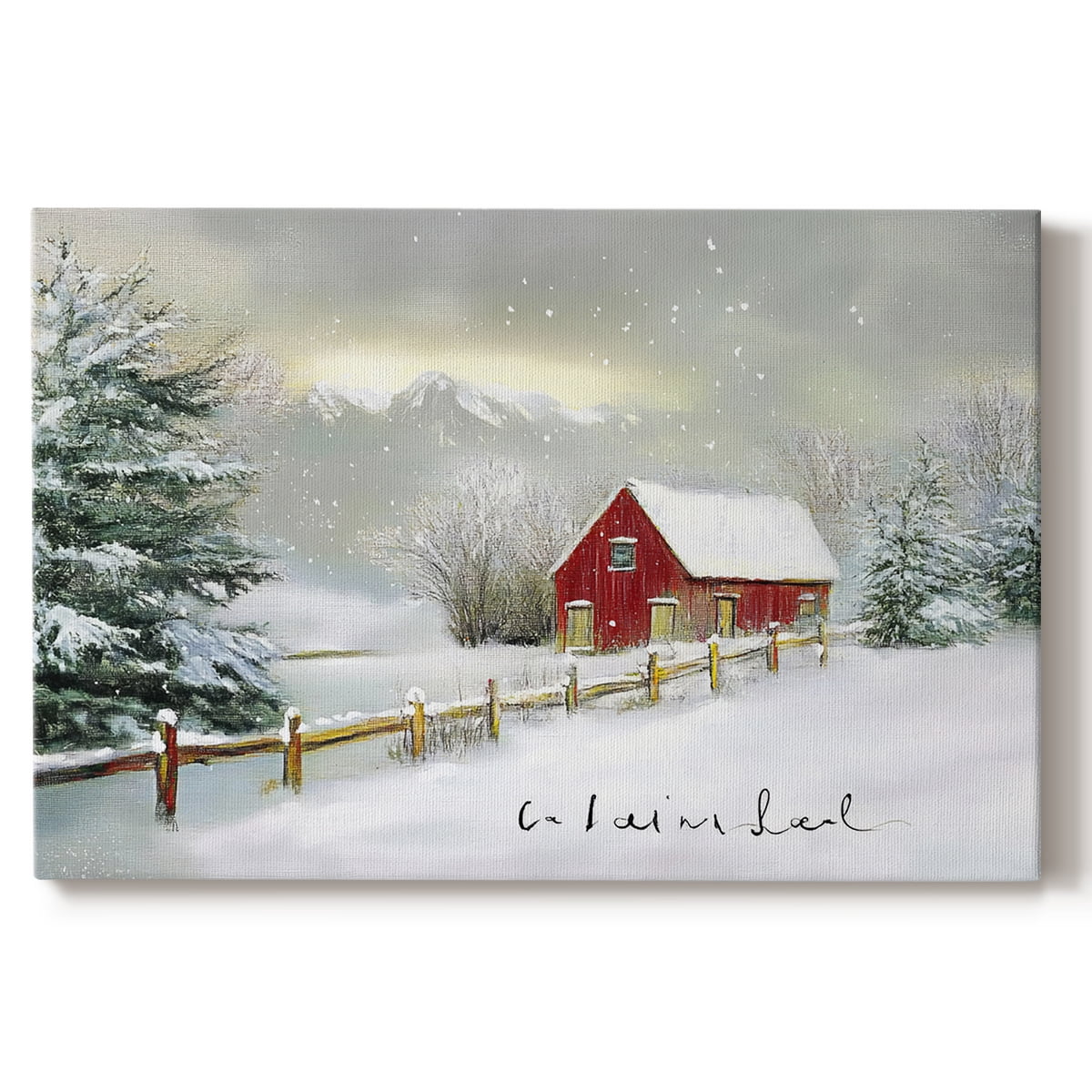 Christmas Holiday Art III- Gallery Wrapped Canvas-XII