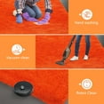 thumbnail image 5 of Shag Area Rugs for Bedroom Living Room,Orange 4X6 Ultra Soft Fluffy Area Rugs for Dorm, Indoor Carpet Nursery Rugs for Kids Room Home Halloween Decor, 5 of 17