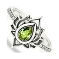 thumbnail image 2 of Minnieouse Anillo de flor de loto de estilo Simple para decoración de dedos, joyería exquisita para mujer, accesorio de moda Vintage para mujer, Ropa, zapatos y accesorios Miscelánea Verde Nº 8 Minnieouse  AP015024-05, 2 of 6