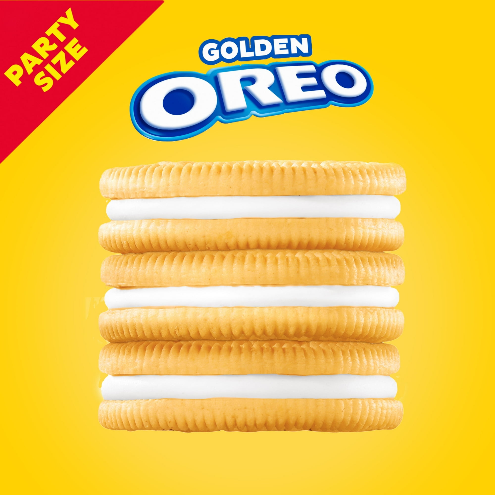 OREO Golden Sandwich Cookies, Party Size, 24.16 Oz