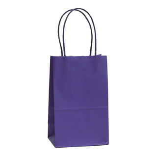 Purple Colored Paper Bags with Twisted Handles - 10 x 5 x 12 H