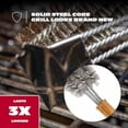 thumbnail image 4 of All Angles BBQ Grill Brush for Outdoor Grill – Cleans All Angles, Large Wooden Handle, and Stainless Steel Bristles - BBQ Brush for Grill Cleaning – Grill Cleaner Brush Safe for BBQ and Grill, 4 of 8