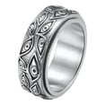 thumbnail image 4 of Minnieouse Anillo de banda grabado de acero inoxidable para fiesta de disfraces, nudillos, joyería para hombres, accesorios de regalos Type3 NO3, 4 of 6