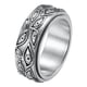 thumbnail image 1 of Guardurnaity Stainless Steel Engraved Band Ring Retro Men Couple Knuckle Aesthetic Office Anniversary Vacation Husband Jewelry Accessories Type7 NO7, 1 of 6