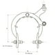 thumbnail image 5 of Aluminum Alloy Road Bike Brake Caliper 75-94mm Dual Caliper Brake Side Pull C Brake Clip kusrkot Pinza de freno de bicicleta, 5 of 8