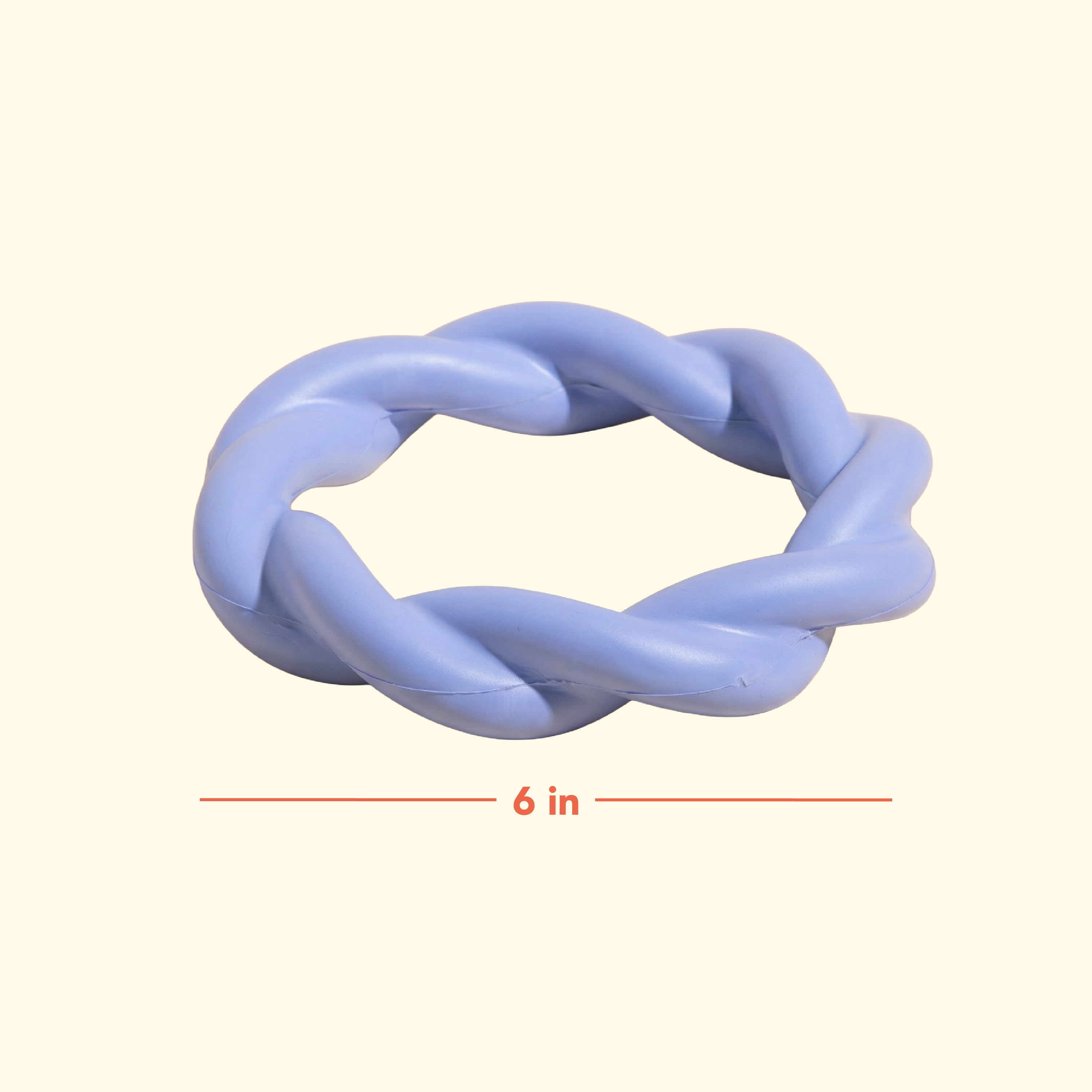 Oodles 2-Piece Durable Rubber Twisted Ring Dog Toy Variety pack, Purple and Blue, One Size