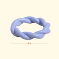 thumbnail image 2 of Oodles 2-Piece Durable Rubber Twisted Ring Dog Toy Variety pack, Purple and Blue, One Size, 2 of 9