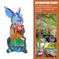 thumbnail image 3 of Figura de conejo de cristal, decoración del año del conejo, estatua del conejo del zodíaco, 3 of 5