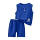 thumbnail image 5 of Niños sin Mangas Camisetas Estilo Hombres Y Niños de Verano de Manga Corta Conjuntos con Pantalones Cortos de Cintura Elástica, Tela de Punto Suave Transpirable para Niños Y Niñas, Camisetas de Niños, 5 of 9