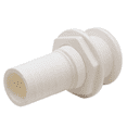 thumbnail image 2 of TH Marine Boat Thru Hull Fitting TH-1202-B | 1 1/8 Inch White Straight, 2 of 5