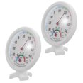 thumbnail image 2 of Shisuyan 2 Pcs Hygromètre Extérieur Rond PVC Blanc pour Mesure de Réfrigération et d'Humidité, 2 of 8