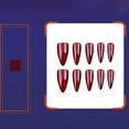 thumbnail image 4 of Tenue de Fête d'Halloween Ongles Solides Il de Chat Rouge Répétable Faux Ongles 1ml, 4 of 7