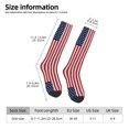 thumbnail image 3 of America Mexican Flag Knee High Socks for Women Long Leg Warmers Socks, 3 of 7