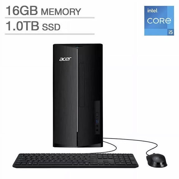 Acer Aspire Desktop – 14th Gen Intel Core i5-14400 – Windows 11 16GB RAM 1TB SSD