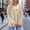 *Beige, variant on ClodeEU Women's Long Sleeve Crewneck Empire Waist Shirts,Loose Fit Pleated Flowy Tunic Tops Purple,Womens Plus XXXL