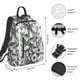 thumbnail image 2 of Balery Monochrome Botanical Illustration Mochila ligera para hombre y mujer: duradera e impermeable, ideal para la escuela, el trabajo, viajes y uso diario., 2 of 7