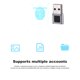 thumbnail image 4 of Lector De Huellas Dactilares Usb Para Windows 10 Hello Escáner De Huellas Dactilares De 360 Grados Biométrico Modos De Inicio De Sesión Dual Cuentas Múltiples Clave De Seguridad Sweethay EL006271-00, 4 of 5
