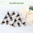 thumbnail image 7 of Unique Bargains 12 Pcs Mini Hair Claw Clip Small Rhinestone Hair Clips Metal Little Hair Clips for Women and Girl Orange, 7 of 7